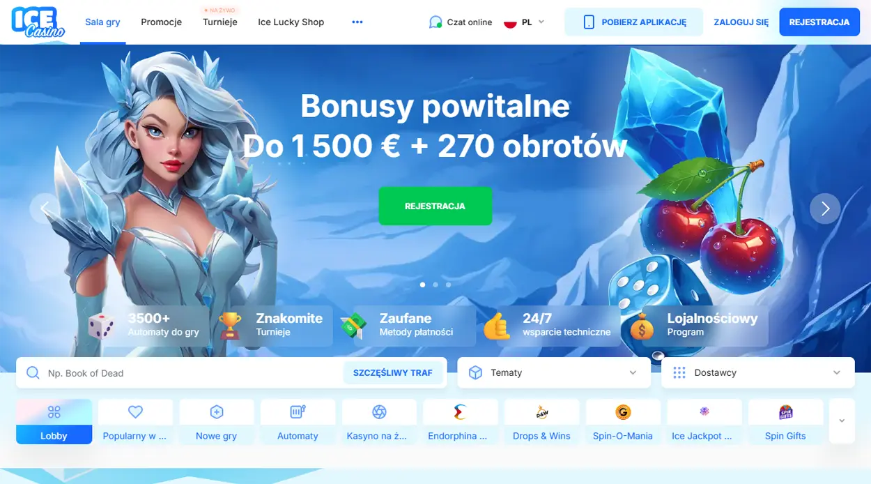 Ice Casino - nowoczesne wypłacalne kasyno internetowe
