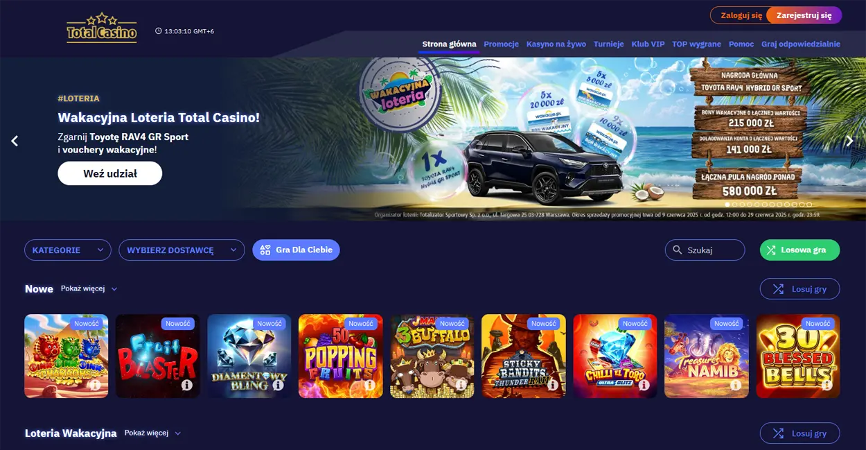 Total Casino - oficjalne polskie kasyno internetowe